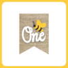 1st Happy Birthday Bee Banner
