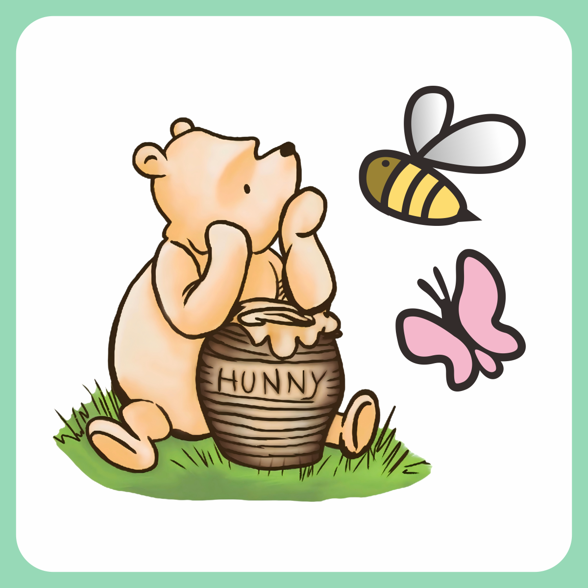 Classic Winnie the Pooh Cardboard Cutout Assets