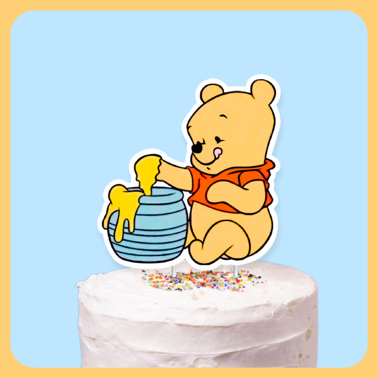 Winnie The Pooh Cake Topper_main image Winnie The Pooh Cake Topper