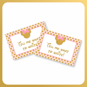 Personalized Pink and Gold Glitter Minnie Mouse Food Tent Cards_main image.png Personalized Pink and Gold Glitter Minnie Mouse Food Tent Cards
