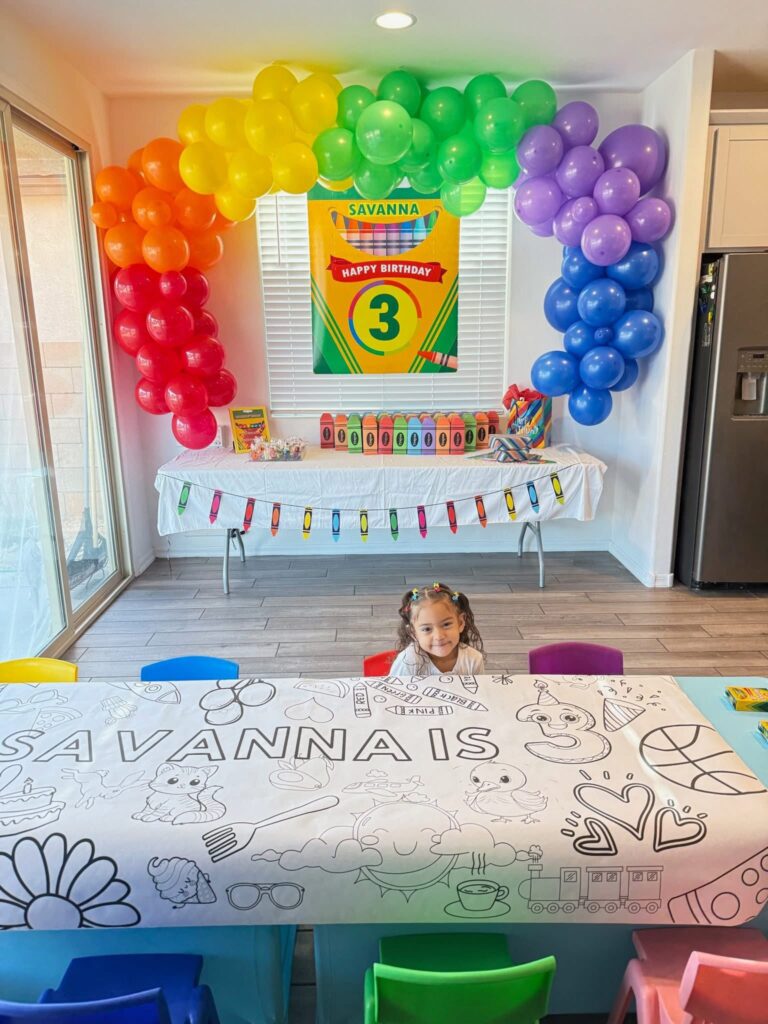 Crayola themed birthday party ideas