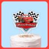 Lightning McQueen Birthday_main image.png Lightning McQueen Birthday Cake Topper Printable PDF