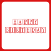 Custom Birthday Banner, Personalized Bunting Flag_main image.png Custom Birthday Banner, Personalized Bunting Flag, Red Scalloped Happy Birthday Sign, We Edit For You, Digital Printable Download