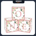 Floral One Boxes for 1st Birthday Girl