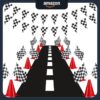 Skylety-Traffic-Cones-and-Racing-Checkered-Flags-Set_main-image.jpg Skylety Traffic Cones and Racing Checkered Flags Set