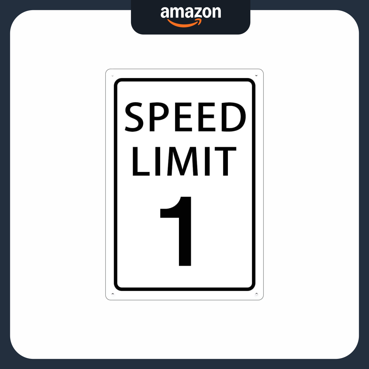 Speed-Limit-1-Mph-Notice-Warning-Aluminum-Metal-Sign_main-image.png Speed Limit 1 Mph Notice Warning Aluminum Metal Sign prime 12x16inches