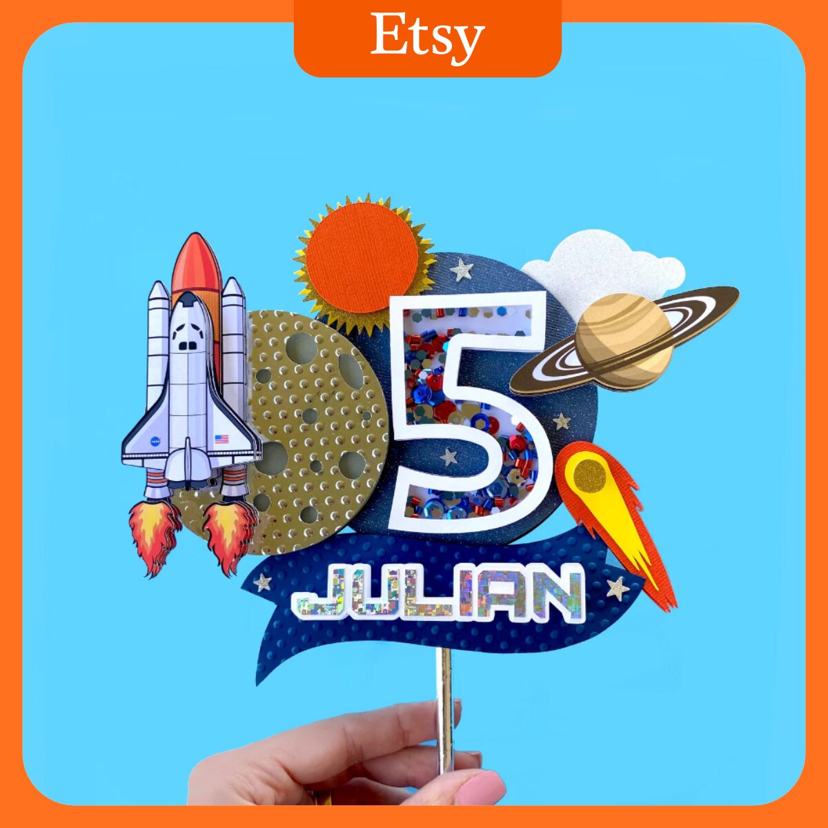 Space-Shuttle-Cake-Topper-Space-Shuttle-Birthday_main-image-1.jpg Space Shuttle Cake Topper, Space Shuttle Birthday
