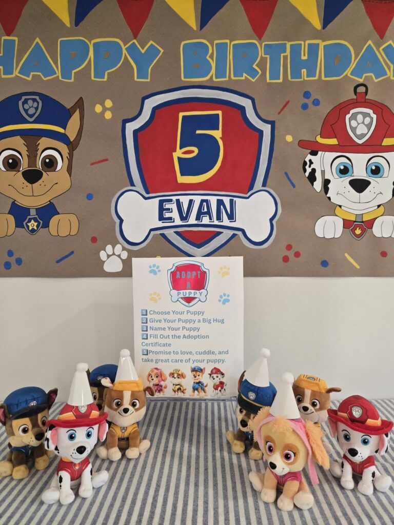 5th Birthday Paw Patrol Party Ideas