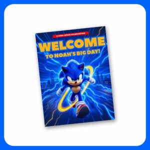 Custom Sonic the Hedgehog Birthday Welcome Sign_main image.png Custom Sonic the Hedgehog Birthday Welcome Sign - We Edit for You