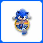 Sonic Running PNG with Transparent Background - Personalized Party Clipart
