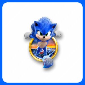 Sonic Running PNG_main image.png Sonic Running PNG with Transparent Background - Personalized Party Clipart