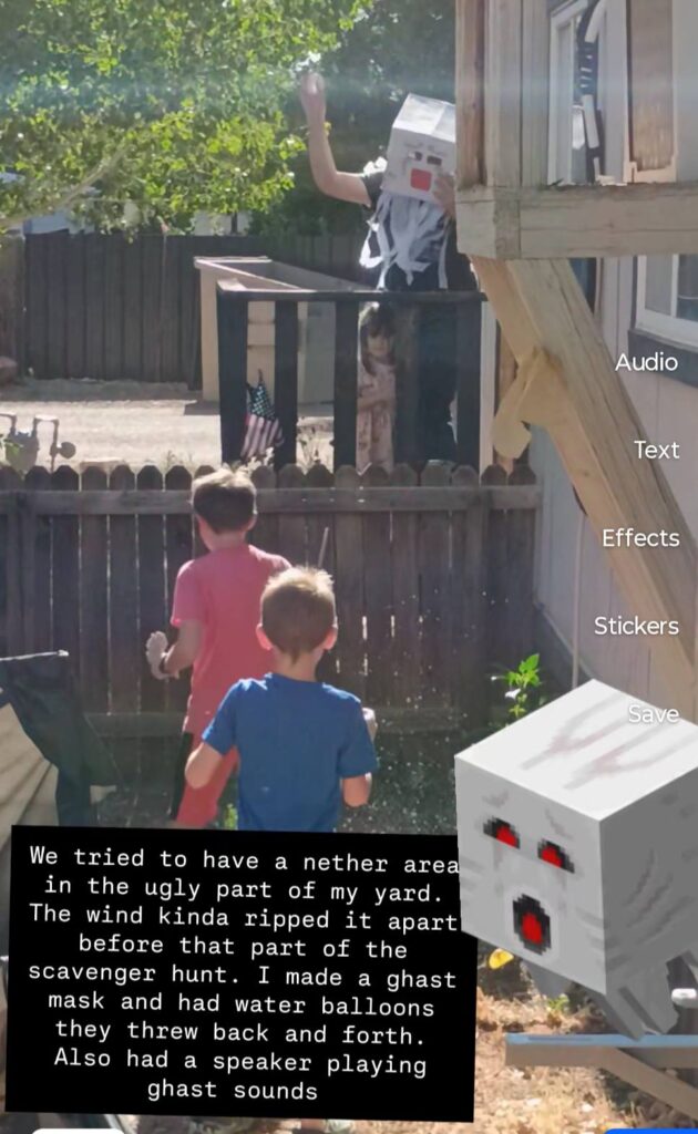 Minecraft birthday party for 10 year old siblings