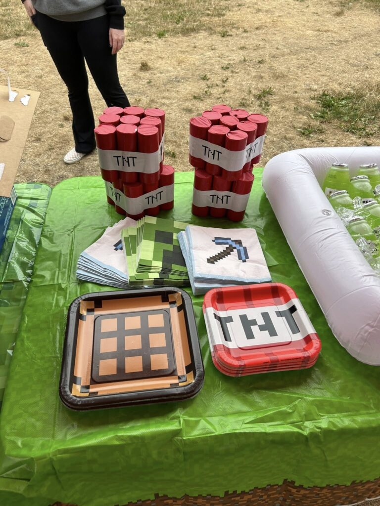 Minecraft theme party ideas