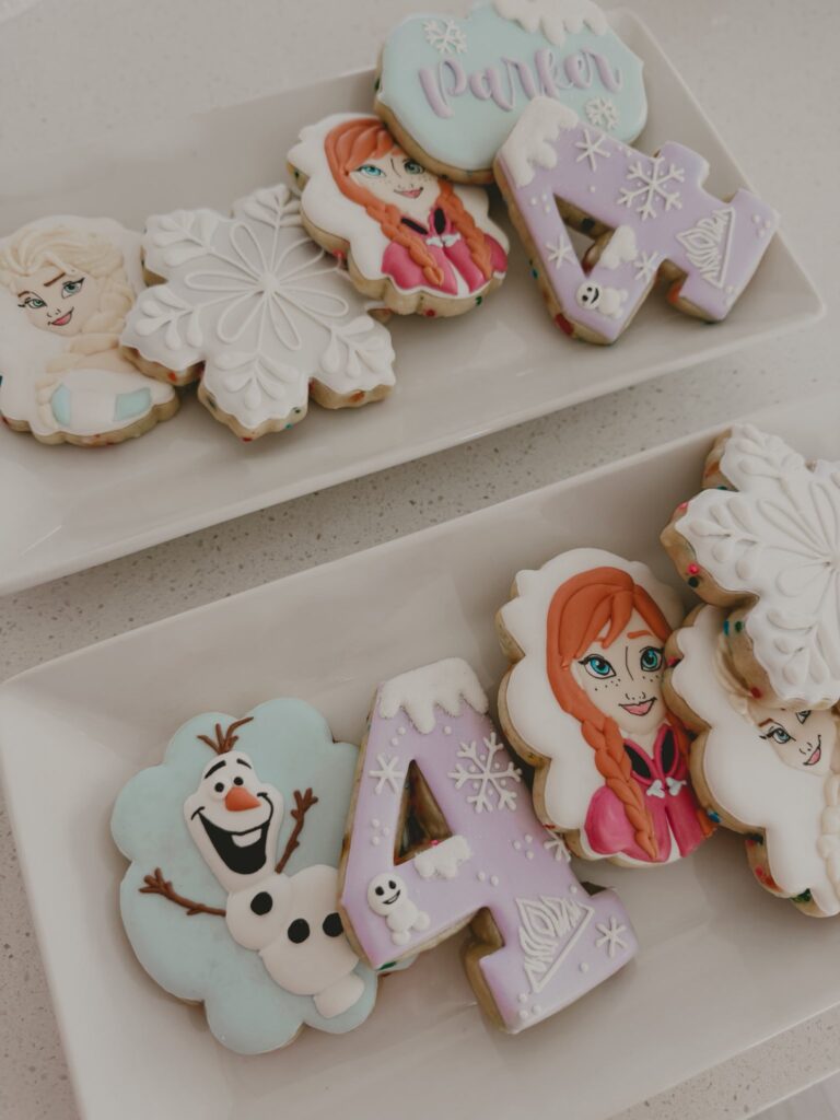 Frozen themed birthday party for my daughters fourth birthday