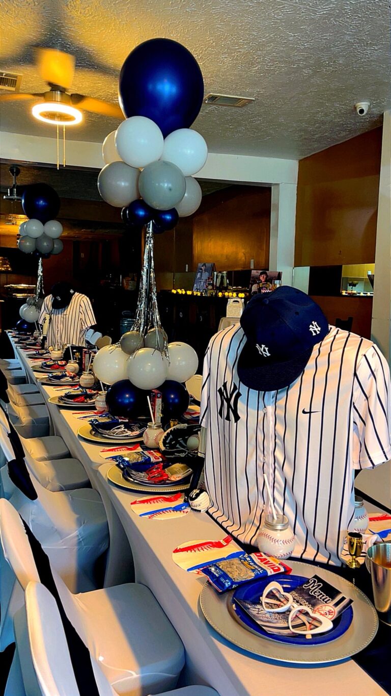 Baseball themed setup!! ⚾️ Shout-out to our little MVP!
