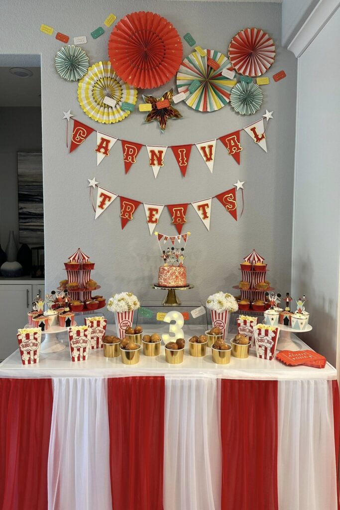 Three Ring Circus Birthday Party for Girls