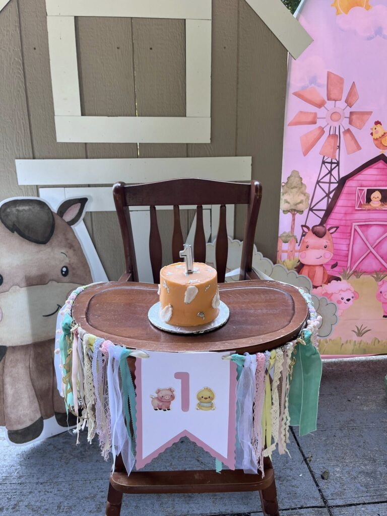 One in a Millie Girly Farm First Birthday Party