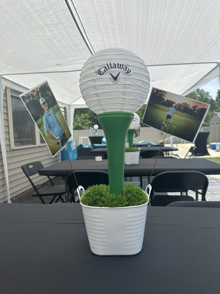 Golf Themed Graduation Party for a Golfer