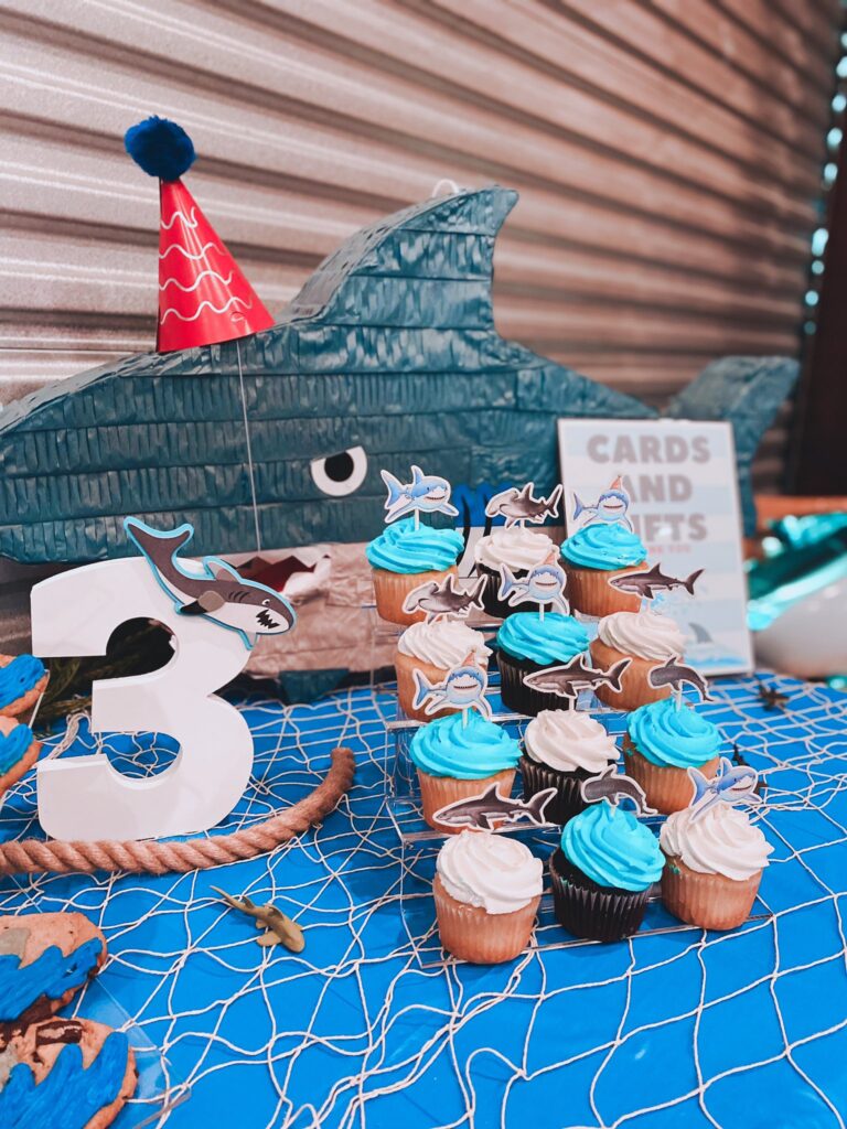 Shark Theme Party For 3rd Birthday
