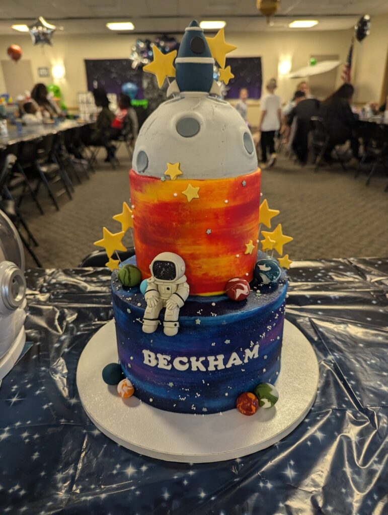 DIY Space 4th Birthday Party with Handmade Props