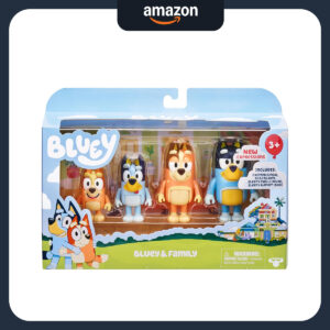 B099KWG292.jpg Bluey New Expressions 4-Piece Figurine Set for Kids Ages 3+