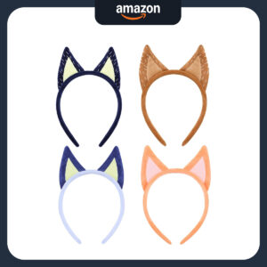 B0BTCWWDNR.jpg PLUSMAY Bluey-Inspired Plush Dog Ears Headband for Party Wear