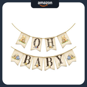 B0CVW3PRC4.jpg Classic Winnie the Pooh Baby Shower & First Birthday Banner