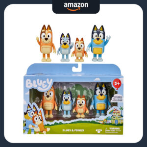 B083XNCRS3.jpg Bluey Family Figure 4-Pack: Poseable Character Toys for Kids
