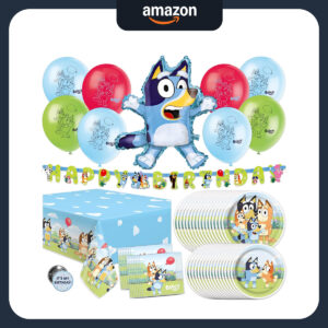 B0BRVZ576J.jpg Bluey Birthday Party Decorations Set for 16 Guests