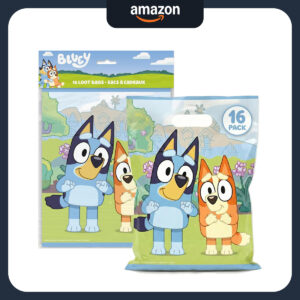 B0CZ7JBF1J.jpg Bluey Party Favor Goodie Bags - 16 Pack Birthday Supplies