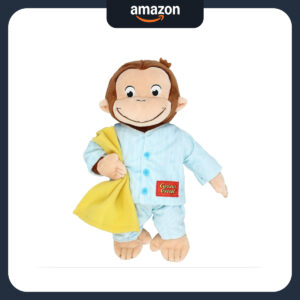 B0C9NRVQ98.jpg Curious George in Pajamas 12-Inch Plush Stuffed Animal Toy