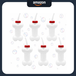B08DW3XHXV.jpg Clifford the Big Red Dog Bone Cups with Straws - 6 Pack 14 oz
