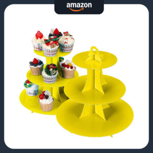 B0822DZR9L.jpg Curious George 3-Tier Cardboard Cupcake Stand for Parties