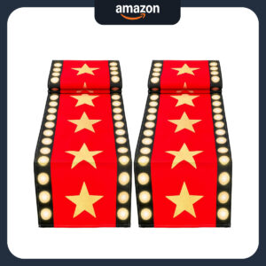 B0CRB1ZYY8.jpg Elvis Presley Movie Night Table Runner: Red Carpet Decor 13x72