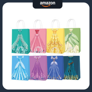 B089RGYC7M.jpg 16-Pack Princess Party Gift Bags for Kids Birthday Favors