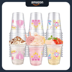 B0FBQP9G7C.jpg 40Pcs Princess Castle Disposable Plastic Cups for Party Drinks