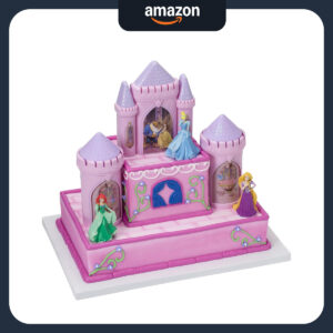 B00JYIM26Y.jpg Disney Princess Cake Topper Set with Castle and Figurines