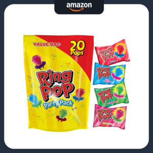 B06XGNL1RX.jpg Ring Pop Bulk Variety Pack: 20 Individually Wrapped Lollipops