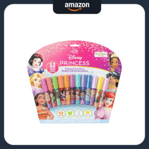 B0D2684GH5.jpg Disney Princess 12-Piece Plant-Based Lip Gloss Makeup Set