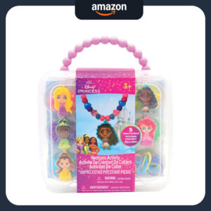 B0747ZGTTG.jpg Disney Princess Necklace Activity Case: DIY Jewelry Craft Kit