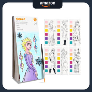B0D1VFQXMS.jpg Disney Princess Paint with Water Coloring Book for Kids