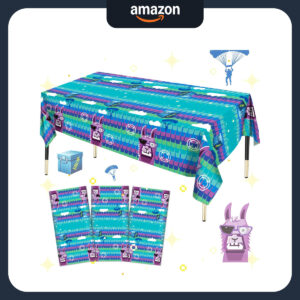 B0D7CDQYHN.jpg Fortnite Llama Party Tablecloth 3-Pack for Birthday Decor