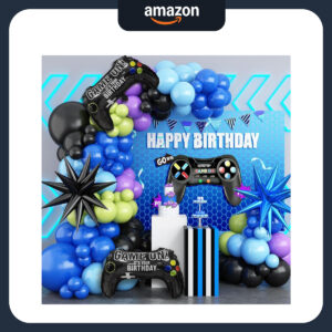 B0D4YM9PQW.jpg Video Game Balloon Arch Kit for Fortnite Theme Birthday Party
