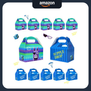 B0D14BWWDV.jpg Haxpacal Llama Video Game Treat Boxes for Fortnite Parties