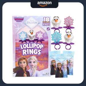 B0F22S5MDP.jpg Disney Frozen Lollipop Rings, 18-Count Party Favor Candy