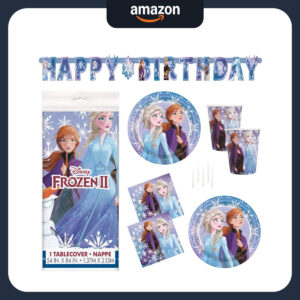 B07Z89K6MP.jpg Frozen 2 Party Supplies Set for 16 Guests: Tableware & Decor