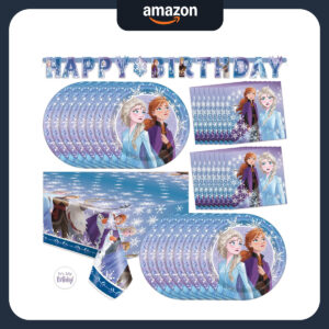 B0FGL2J69V.jpg Frozen Birthday Party Decorations Set for 16 Guests