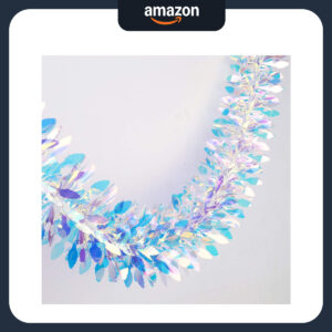 B07ZSZJYNV.jpg Iridescent Foil Garland for Frozen Theme Party Decorations