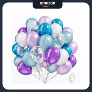 B0D4TXDNYB.jpg Frozen Theme Balloon Garland Kit: 60pcs Blue & Purple Decor