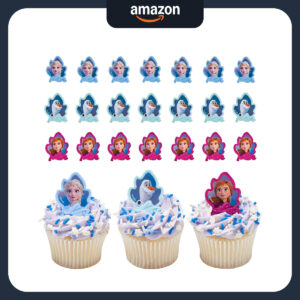 B0CGV4ZXX7.jpg DecoPac Frozen II Cupcake Rings for Birthday Party Decor (24pk)